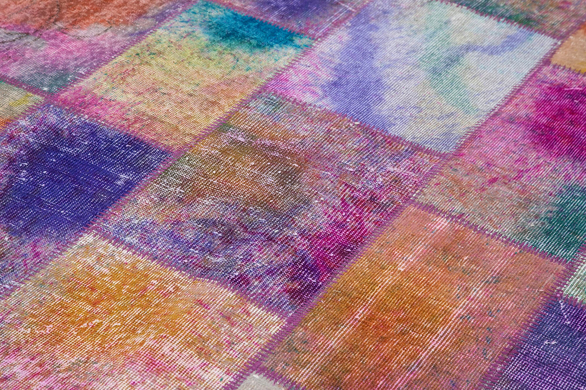 7x10 Multicolor Patchwork Rug - 31348