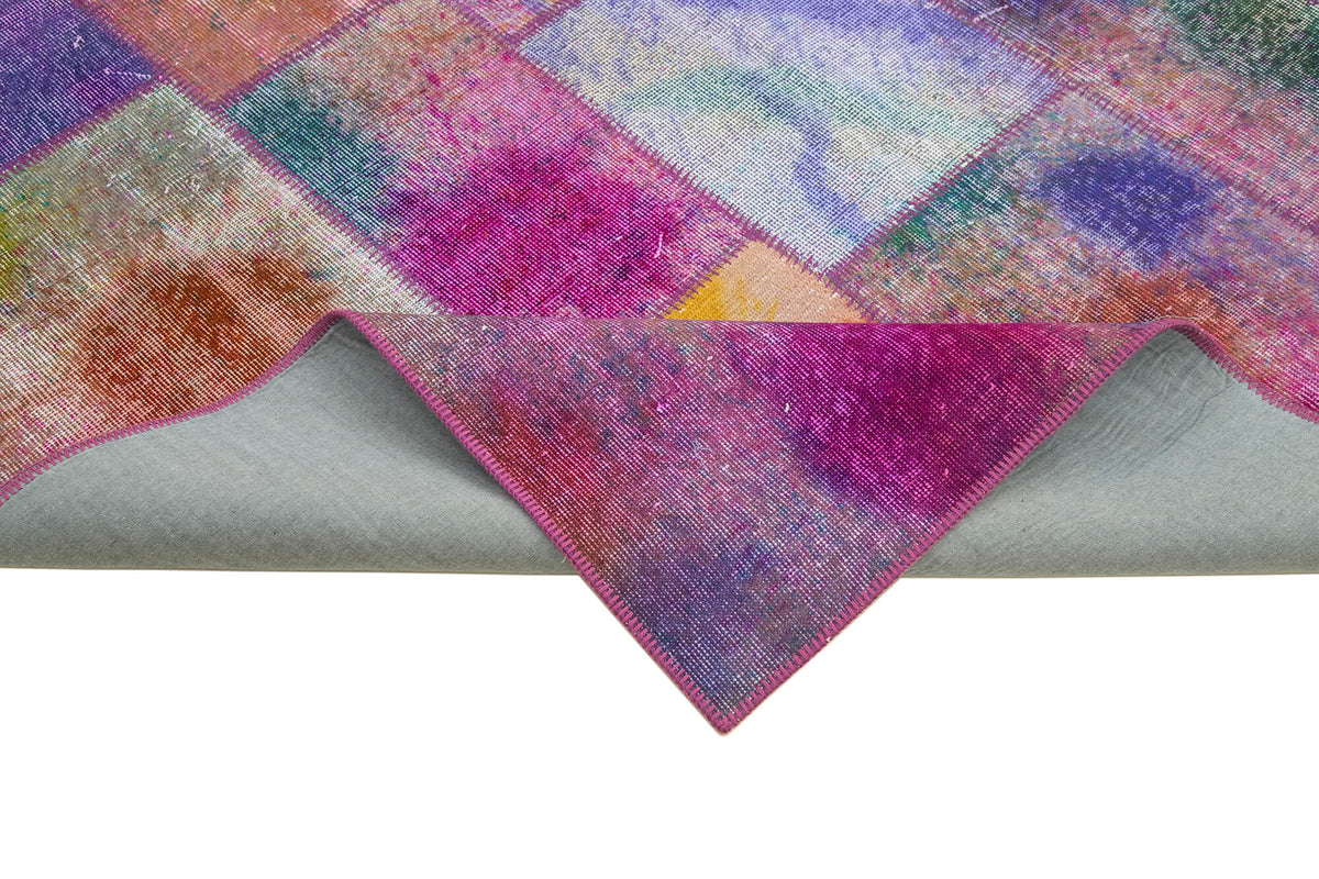 7x10 Multicolor Patchwork Rug - 31348