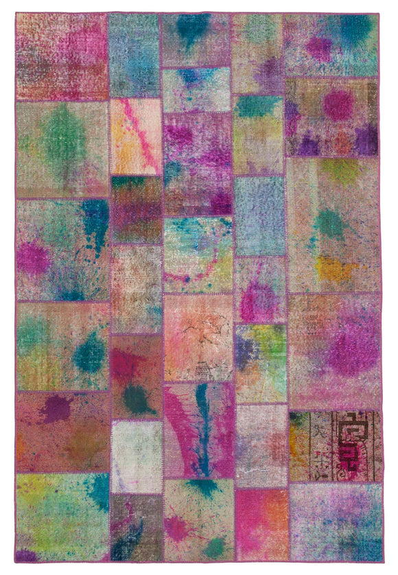 6x10 Multicolor Patchwork Rug - 31349