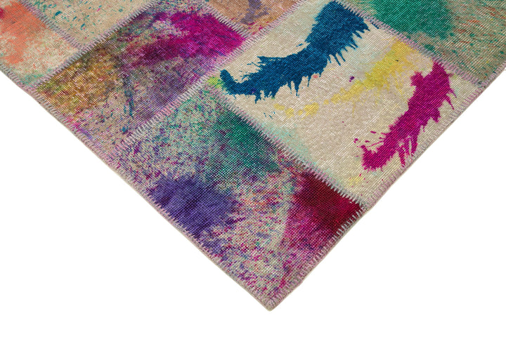 7x10 Multicolor Patchwork Rug - 31354
