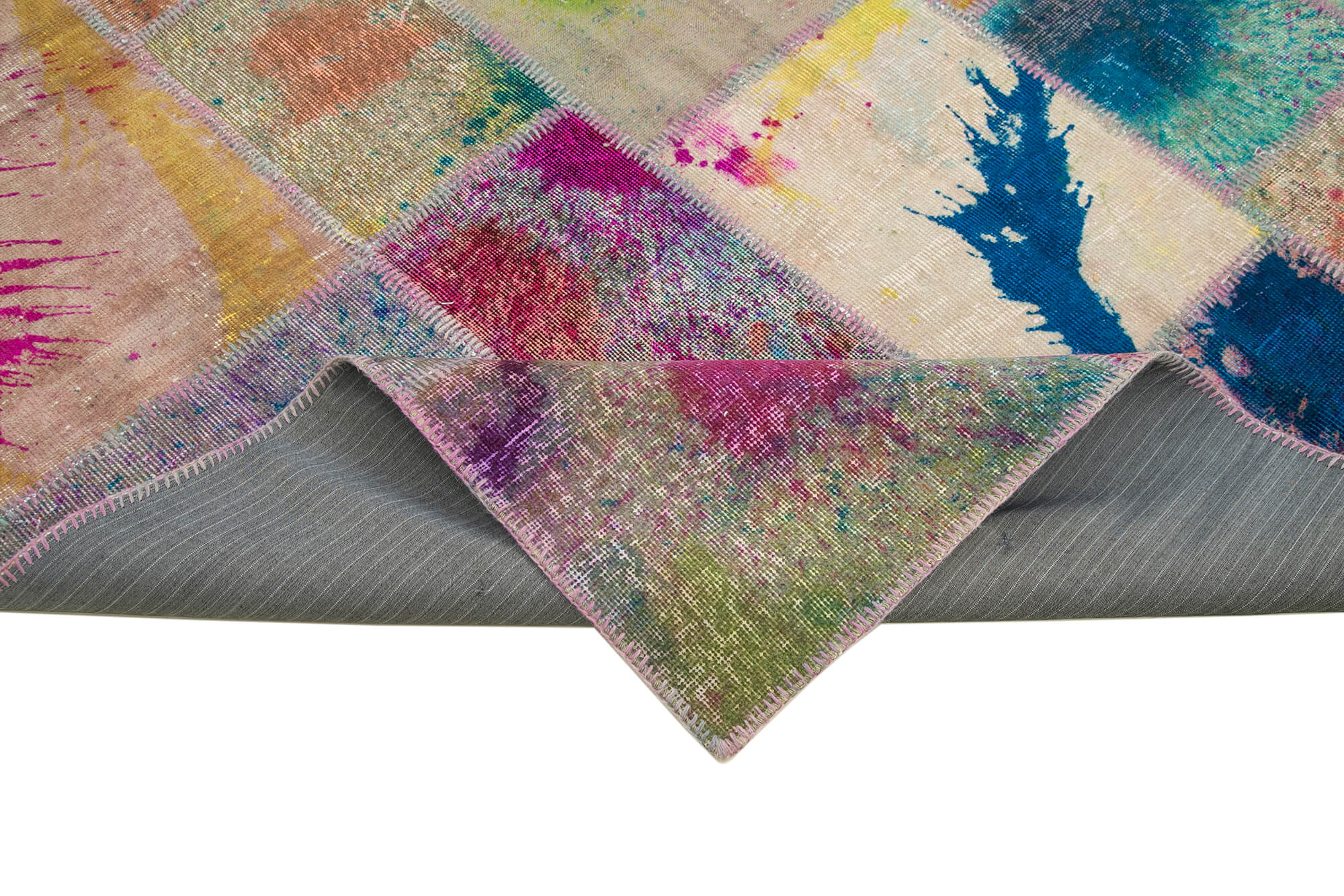 7x10 Multicolor Patchwork Rug - 31354