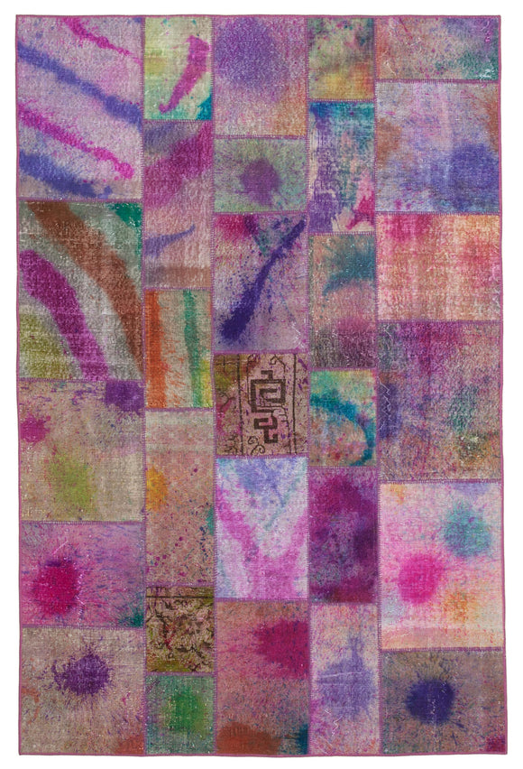 6x10 Multicolor Patchwork Rug - 31355