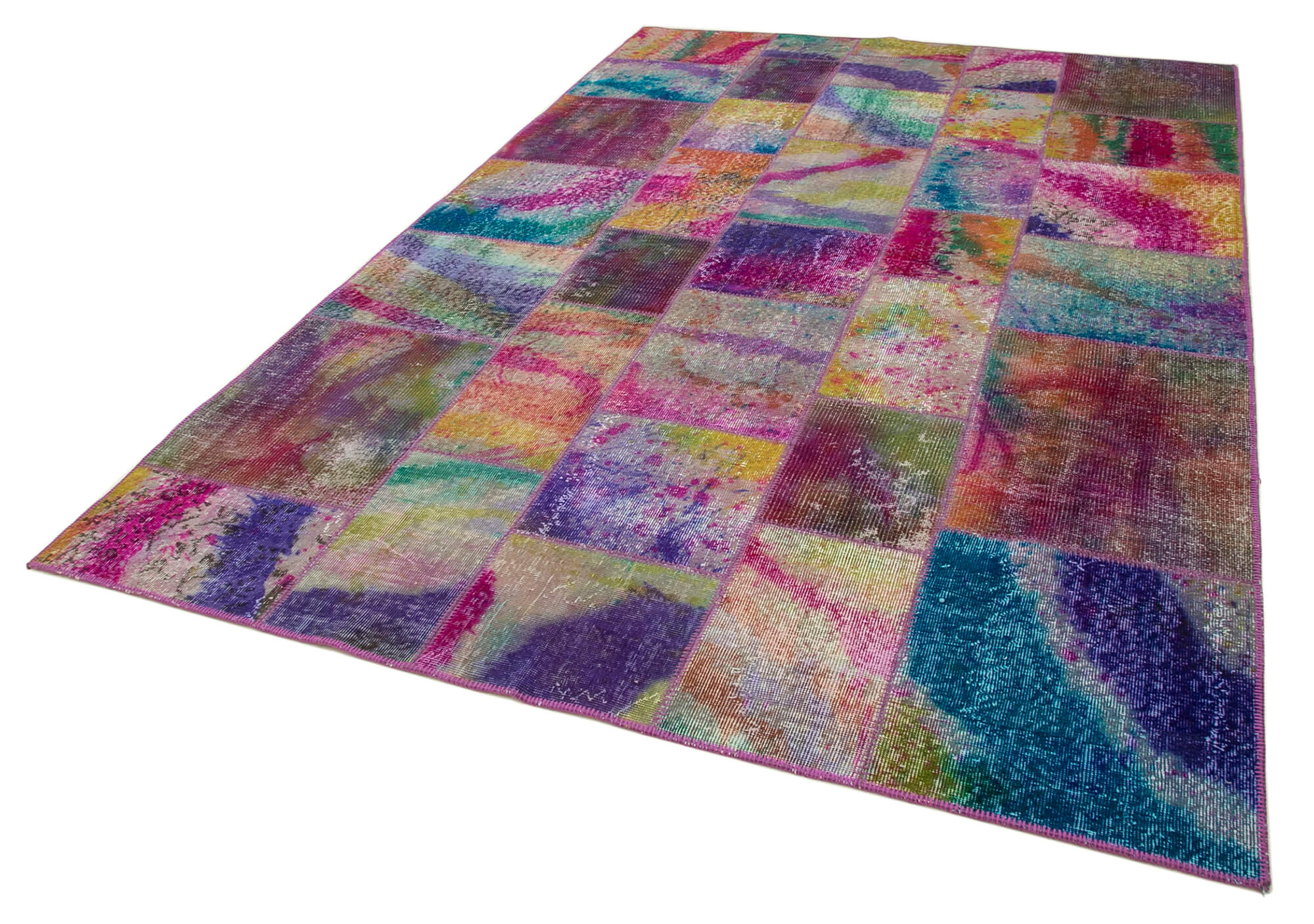 7x10 Multicolor Patchwork Rug - 31357