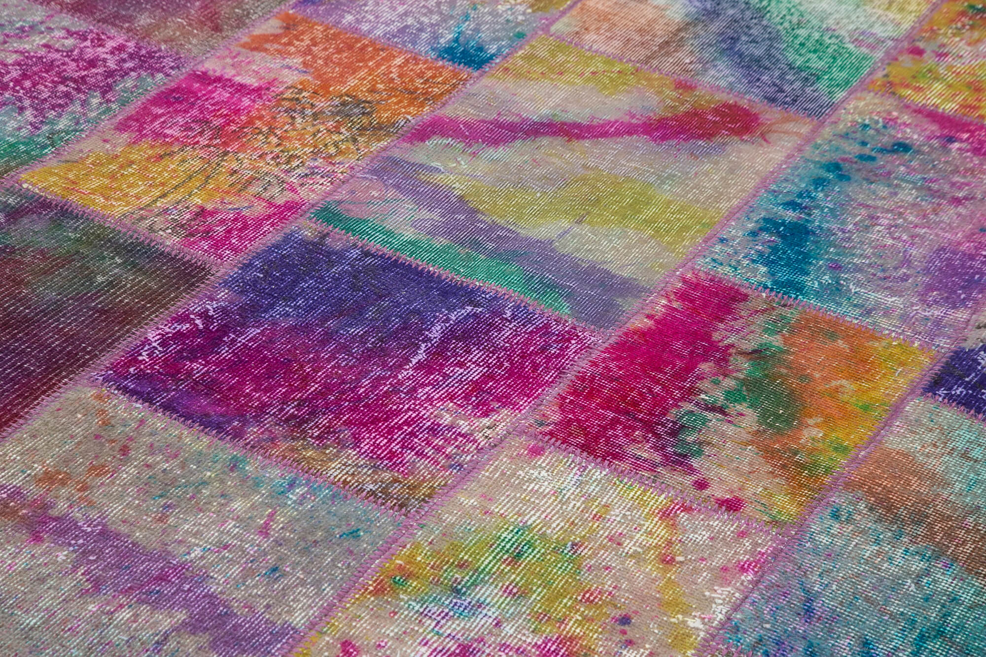 7x10 Multicolor Patchwork Rug - 31357