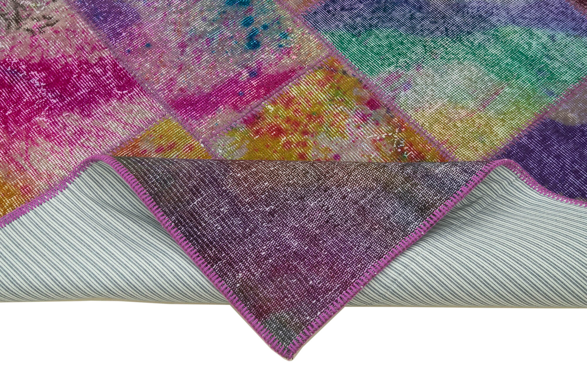 7x10 Multicolor Patchwork Rug - 31357