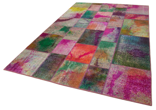 6x10 Multicolor Patchwork Rug - 31363