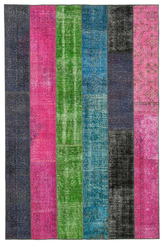 7x10 Multicolor Patchwork Rug - 31366