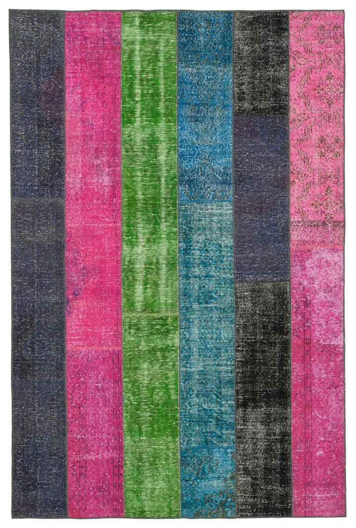 7x10 Multicolor Patchwork Rug - 31366