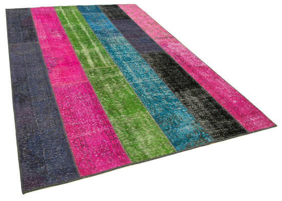 7x10 Multicolor Patchwork Rug - 31366