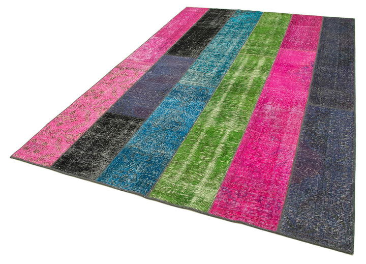 7x10 Multicolor Patchwork Rug - 31366