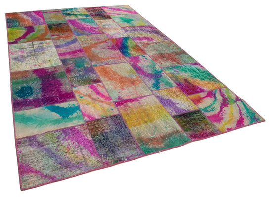 7x10 Multicolor Patchwork Rug - 31367