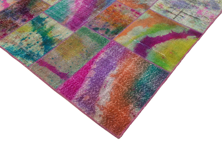 7x10 Multicolor Patchwork Rug - 31367