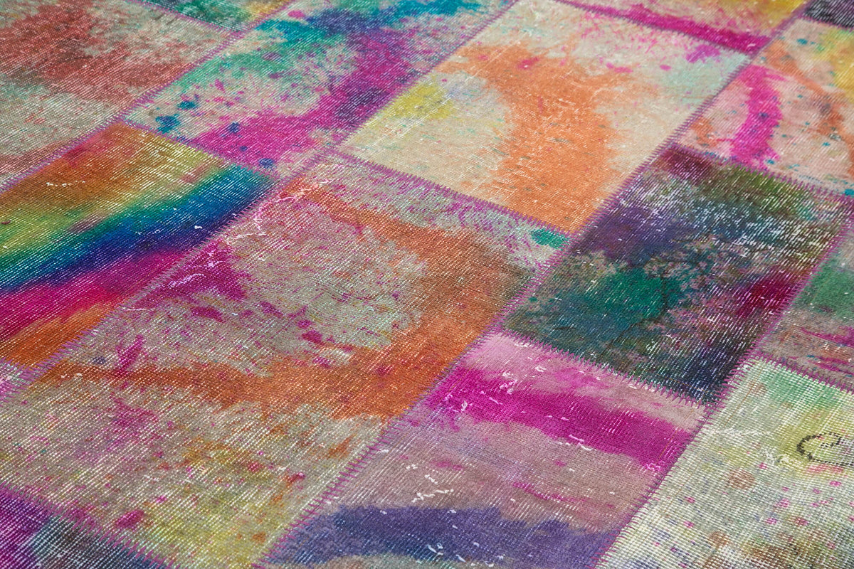 7x10 Multicolor Patchwork Rug - 31367