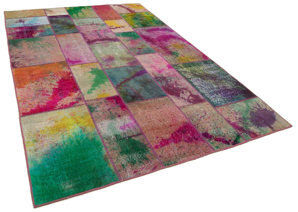 6x10 Multicolor Patchwork Rug - 31368