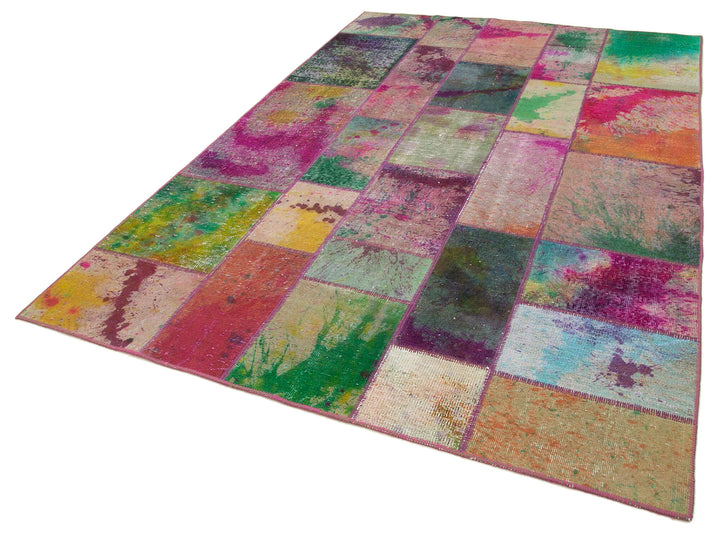 6x10 Multicolor Patchwork Rug - 31368