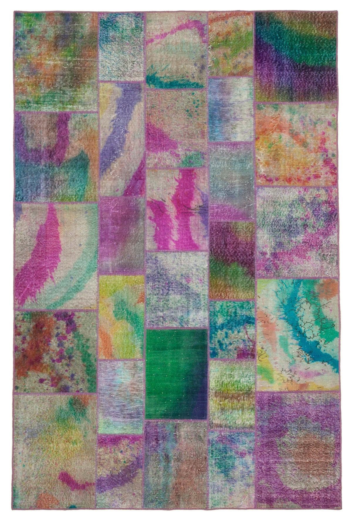 6x10 Multicolor Patchwork Rug - 31376