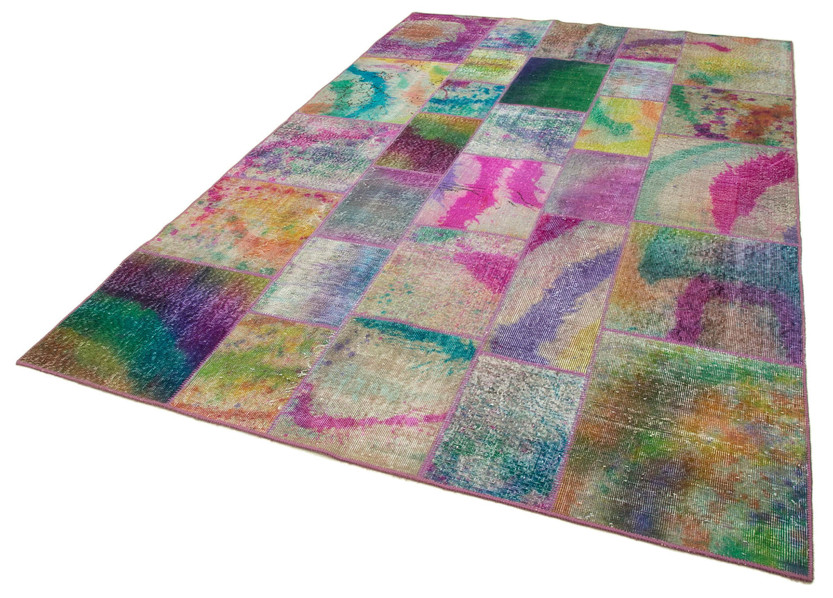 6x10 Multicolor Patchwork Rug - 31376