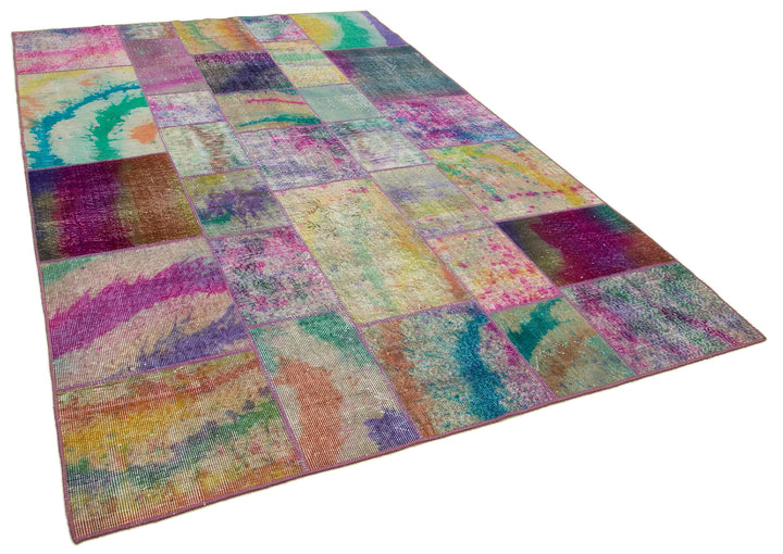 6x10 Multicolor Patchwork Rug - 31377