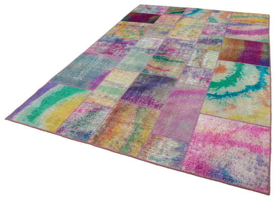 6x10 Multicolor Patchwork Rug - 31377