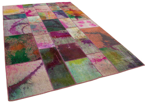 6x10 Multicolor Patchwork Rug - 31378