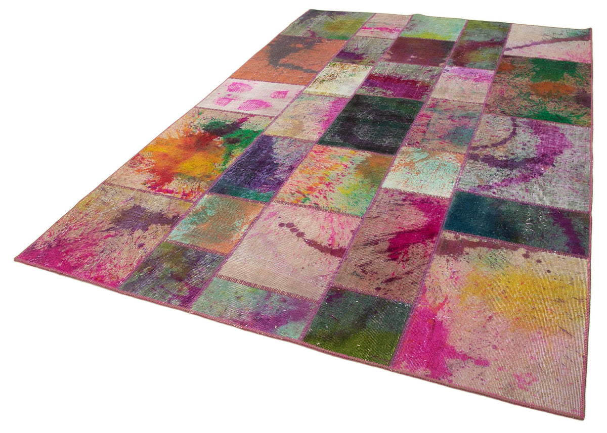 6x10 Multicolor Patchwork Rug - 31378
