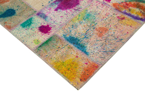 7x10 Multicolor Patchwork Rug - 31383