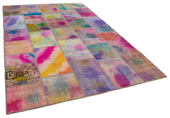 7x10 Multicolor Patchwork Rug - 31394