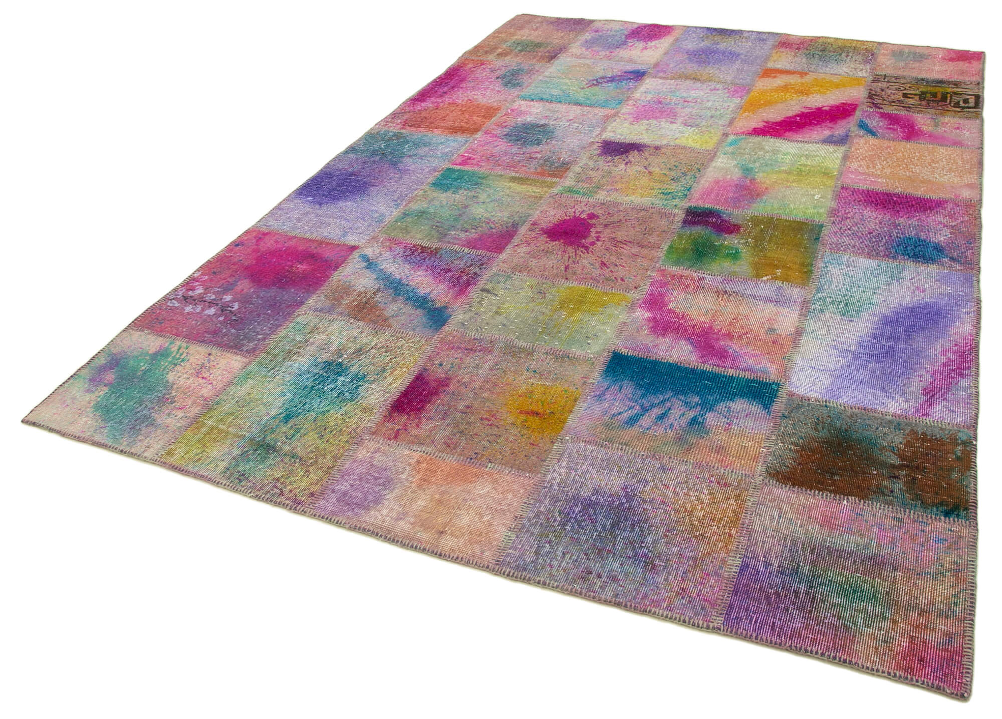 7x10 Multicolor Patchwork Rug - 31394