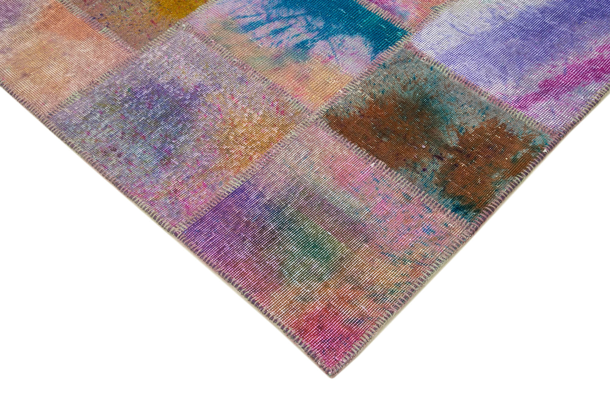 7x10 Multicolor Patchwork Rug - 31394