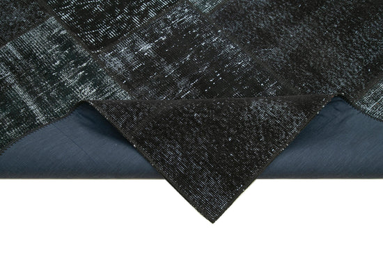 6x10 Black Patchwork Rug - 31395