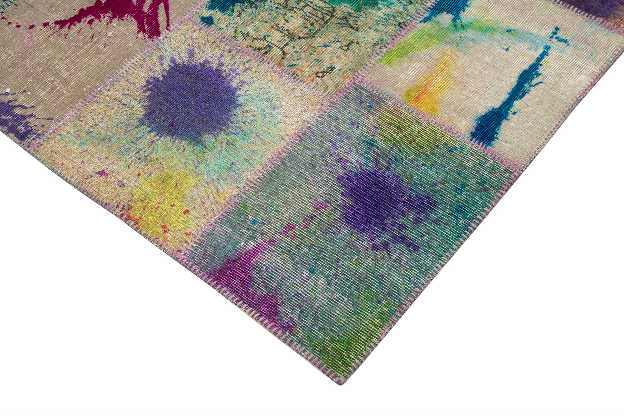 7x10 Multicolor Patchwork Rug - 31403