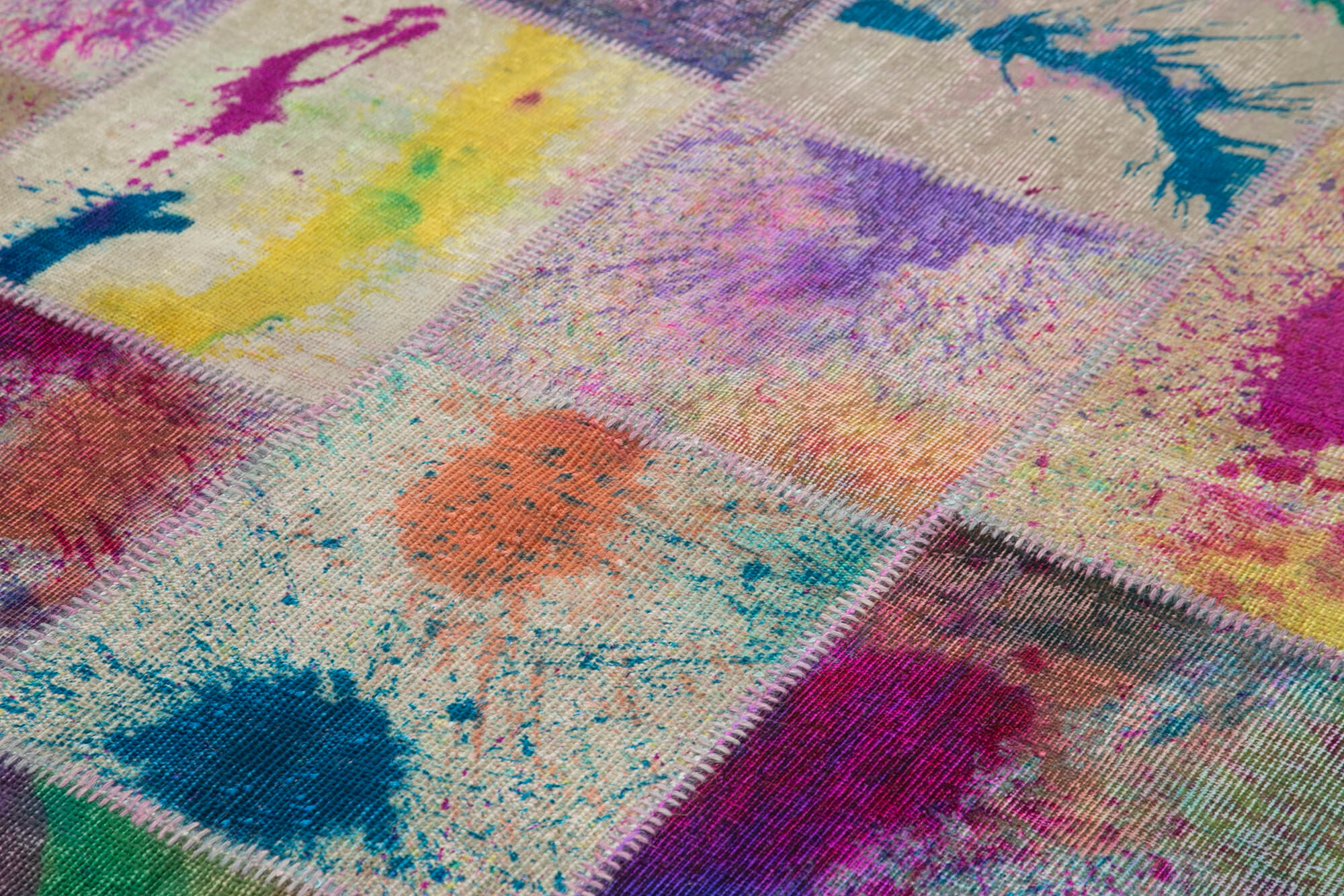 7x10 Multicolor Patchwork Rug - 31403