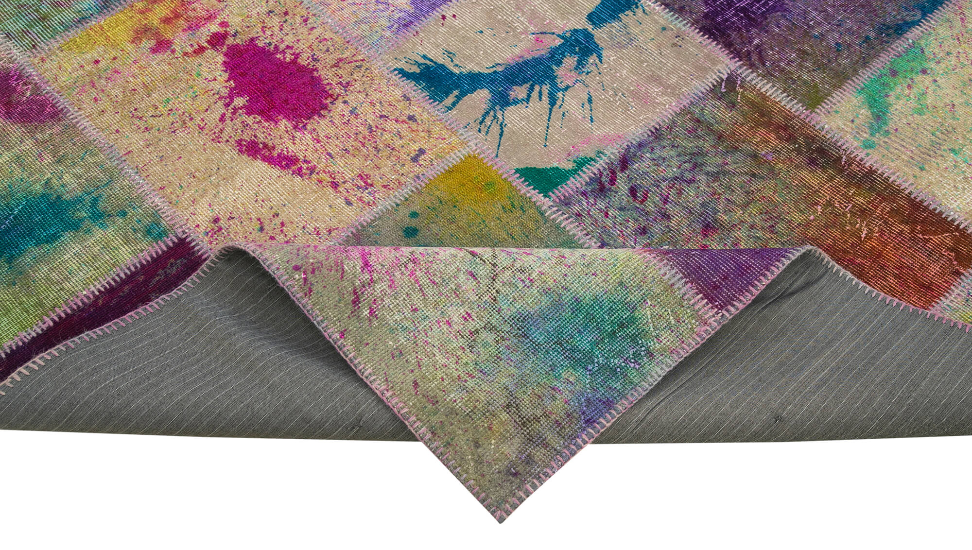 7x10 Multicolor Patchwork Rug - 31403