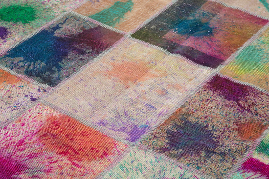 7x10 Multicolor Patchwork Rug - 31404