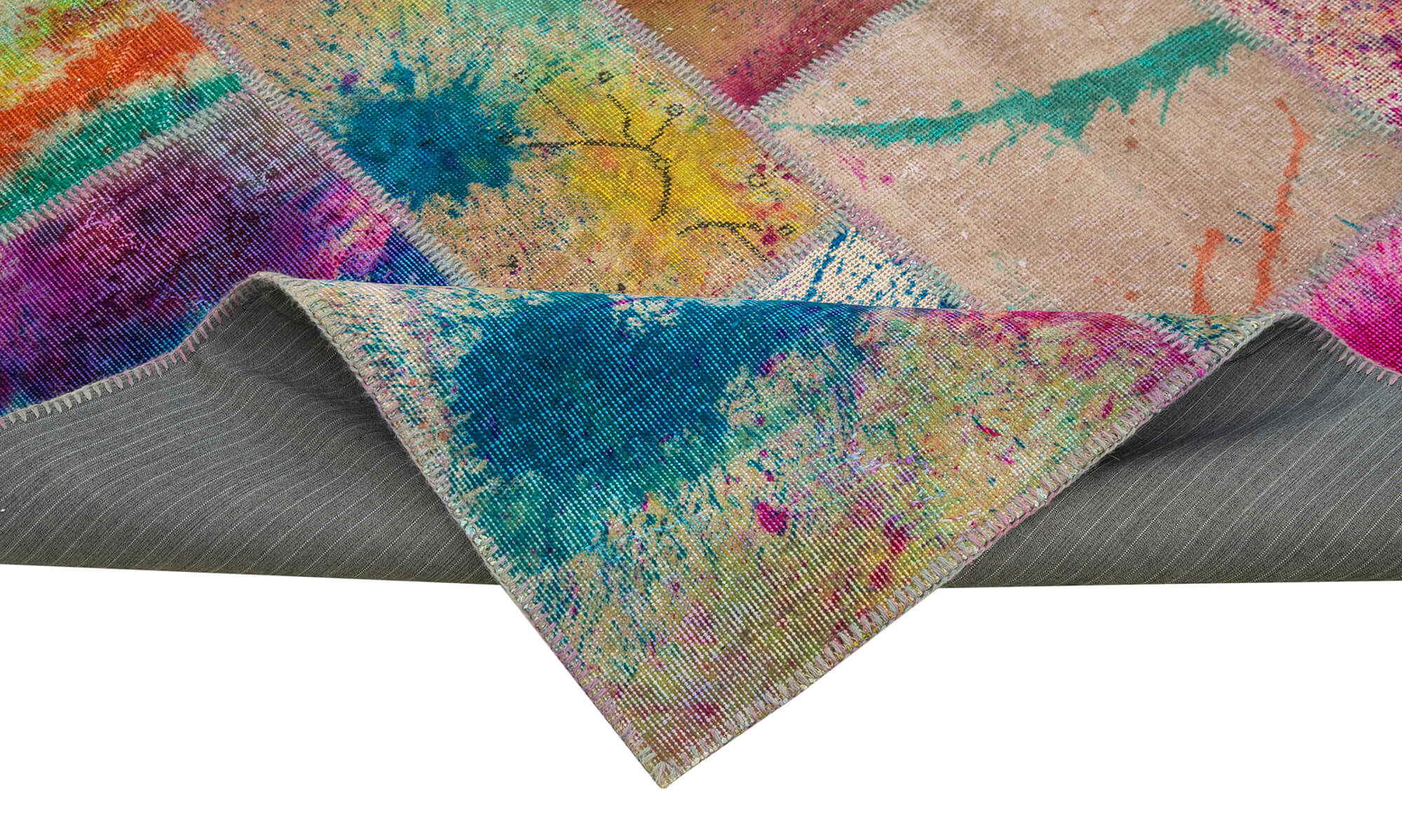 7x10 Multicolor Patchwork Rug - 31404