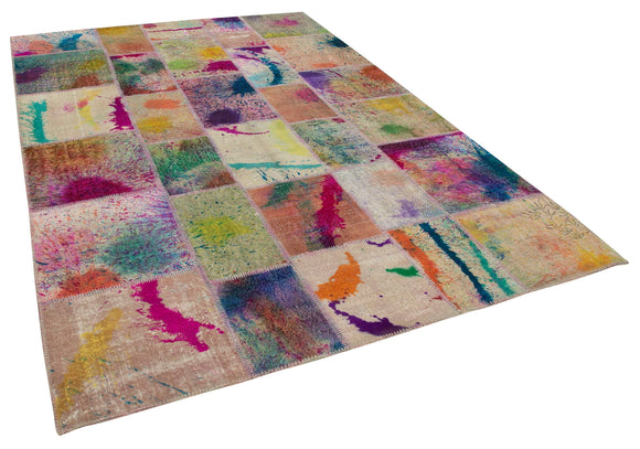 7x10 Multicolor Patchwork Rug - 31406