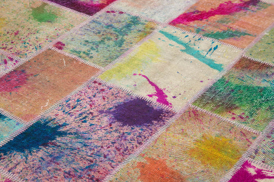 7x10 Multicolor Patchwork Rug - 31406