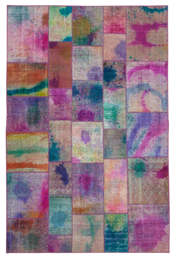 6x10 Multicolor Patchwork Rug - 31413