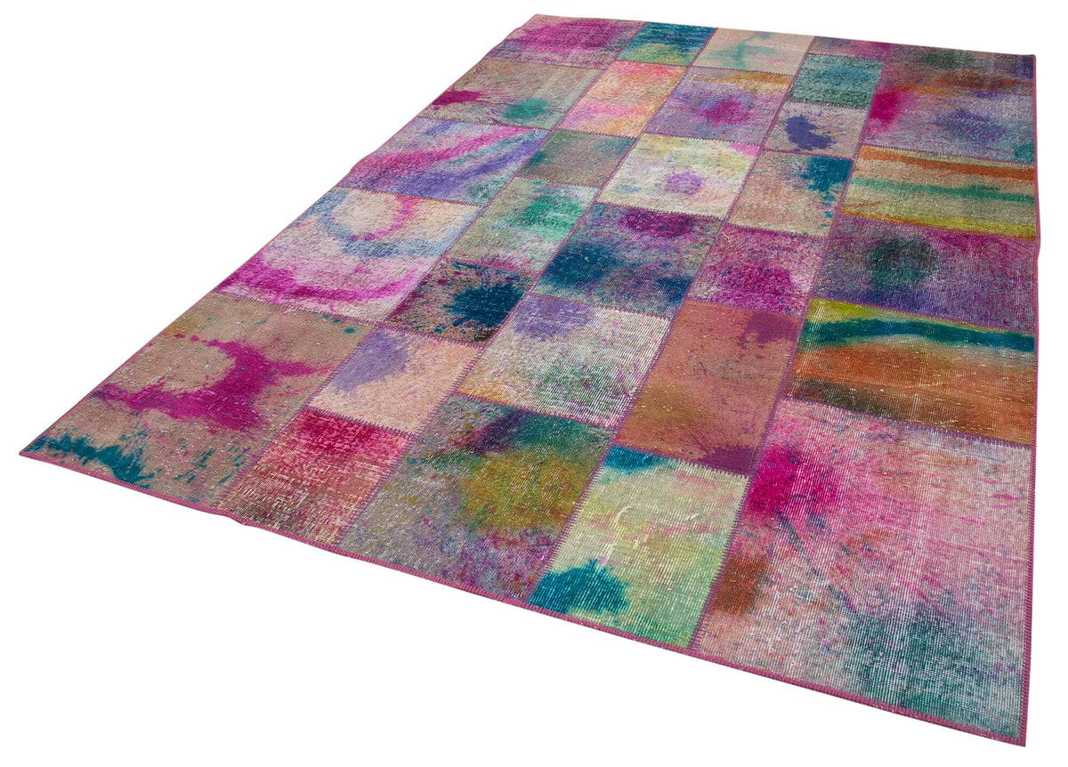 6x10 Multicolor Patchwork Rug - 31413