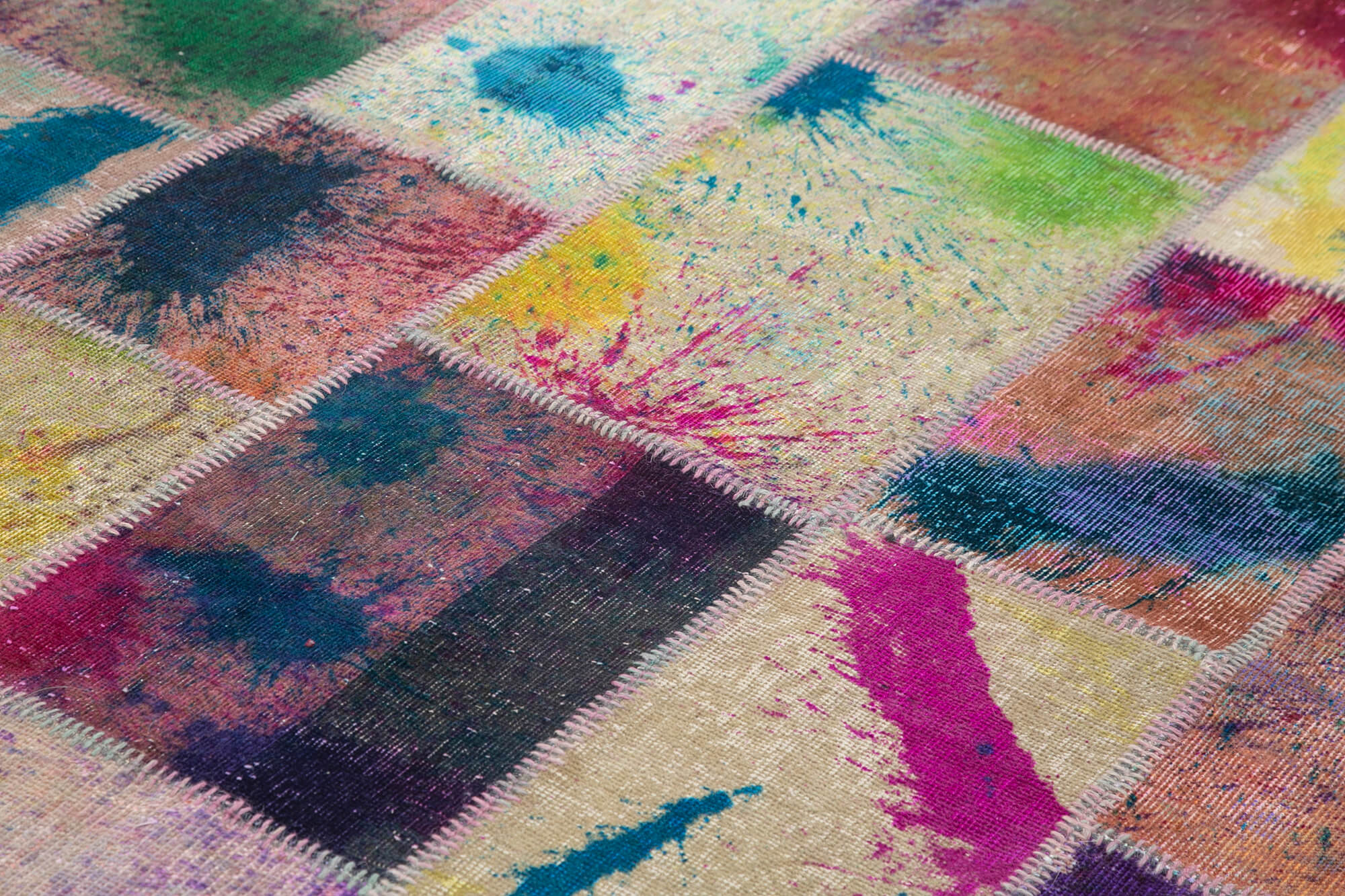 7x10 Multicolor Patchwork Rug - 31425