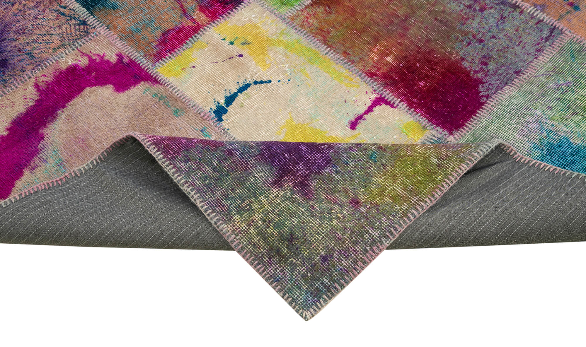 7x10 Multicolor Patchwork Rug - 31425