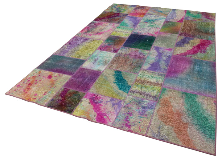 6x10 Multicolor Patchwork Rug - 31430