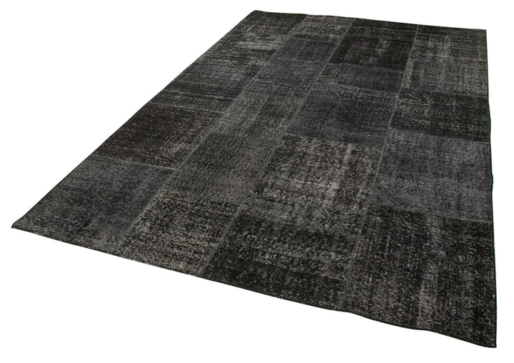 6x10 Black Patchwork Rug - 31438