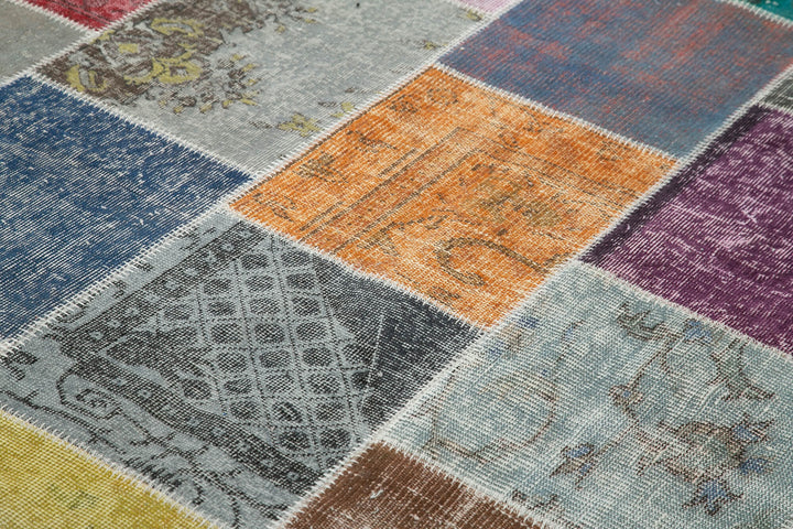 7x10 Multicolor Patchwork Rug - 31443