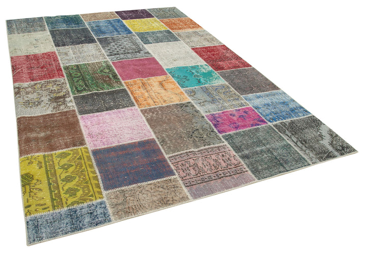 7x10 Multicolor Patchwork Rug - 31444