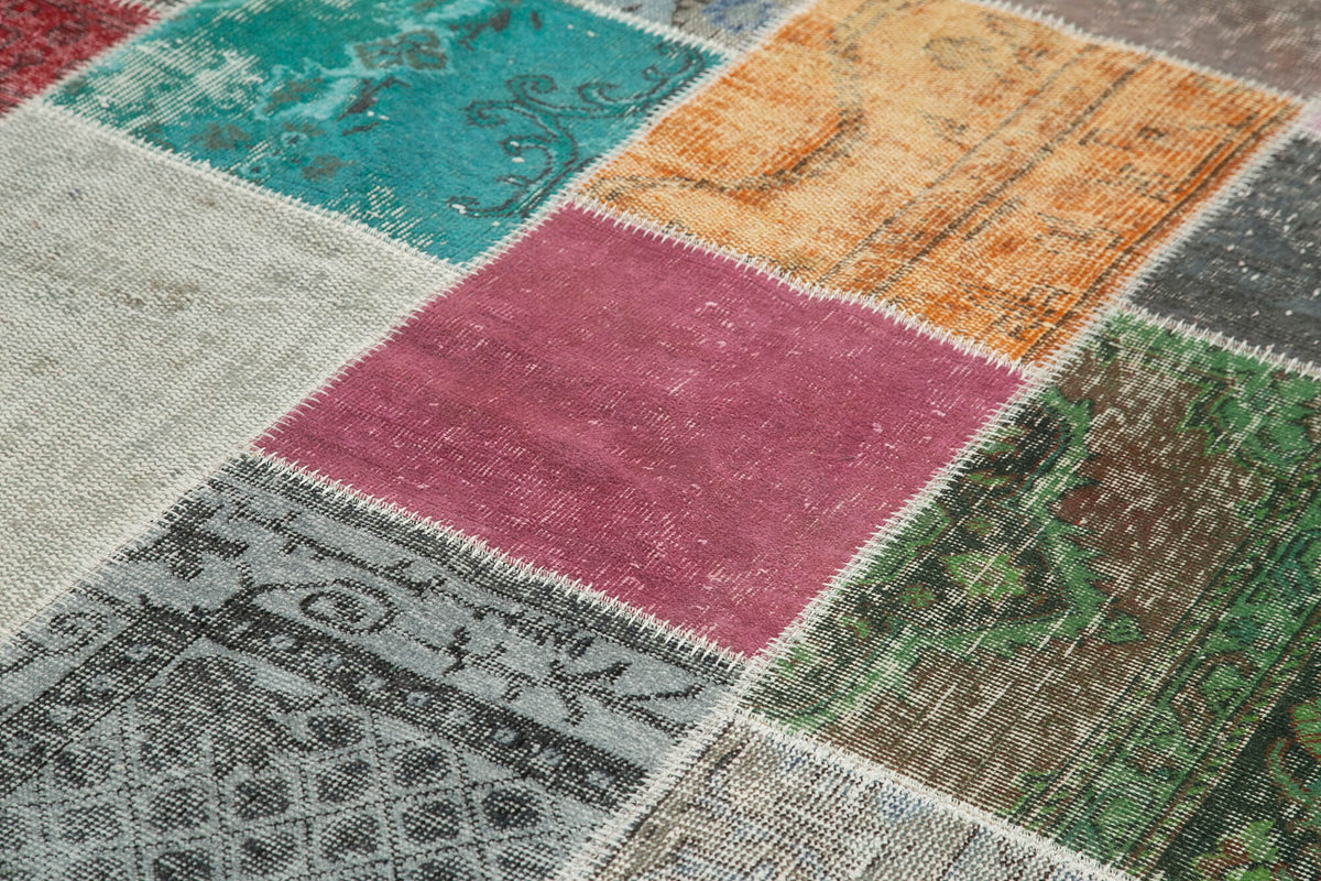 7x10 Multicolor Patchwork Rug - 31444