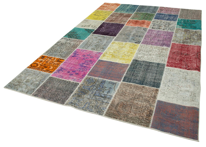 7x10 Multicolor Patchwork Rug - 31445