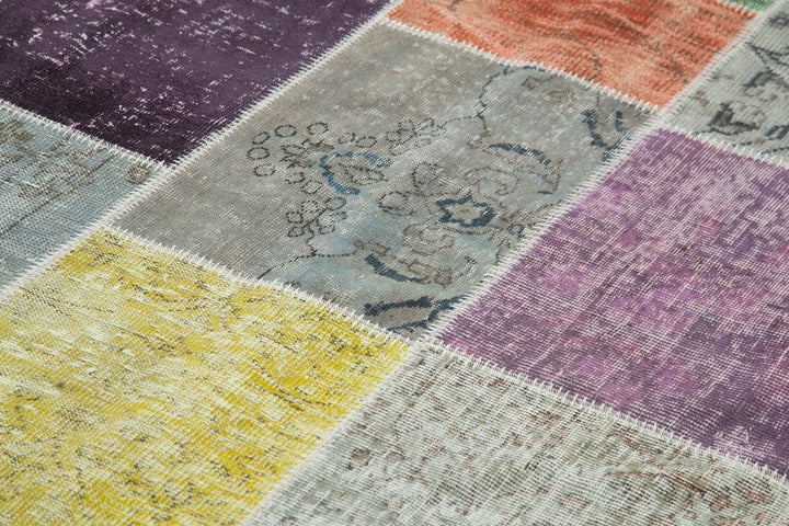 7x10 Multicolor Patchwork Rug - 31445
