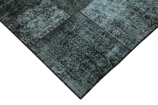 7x10 Black Patchwork Rug - 31456