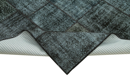 7x10 Black Patchwork Rug - 31456